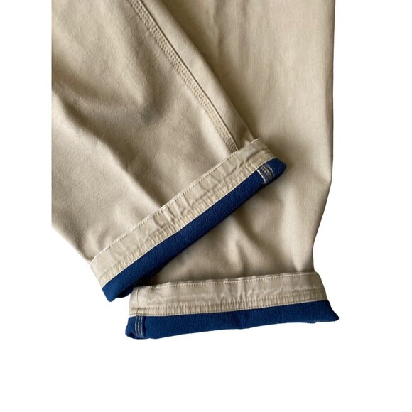 Duluth Trading Co. Men's Khaki Canvas Fleece-Lined Work Pants #34203 Size 38 - Picture 3 of 6